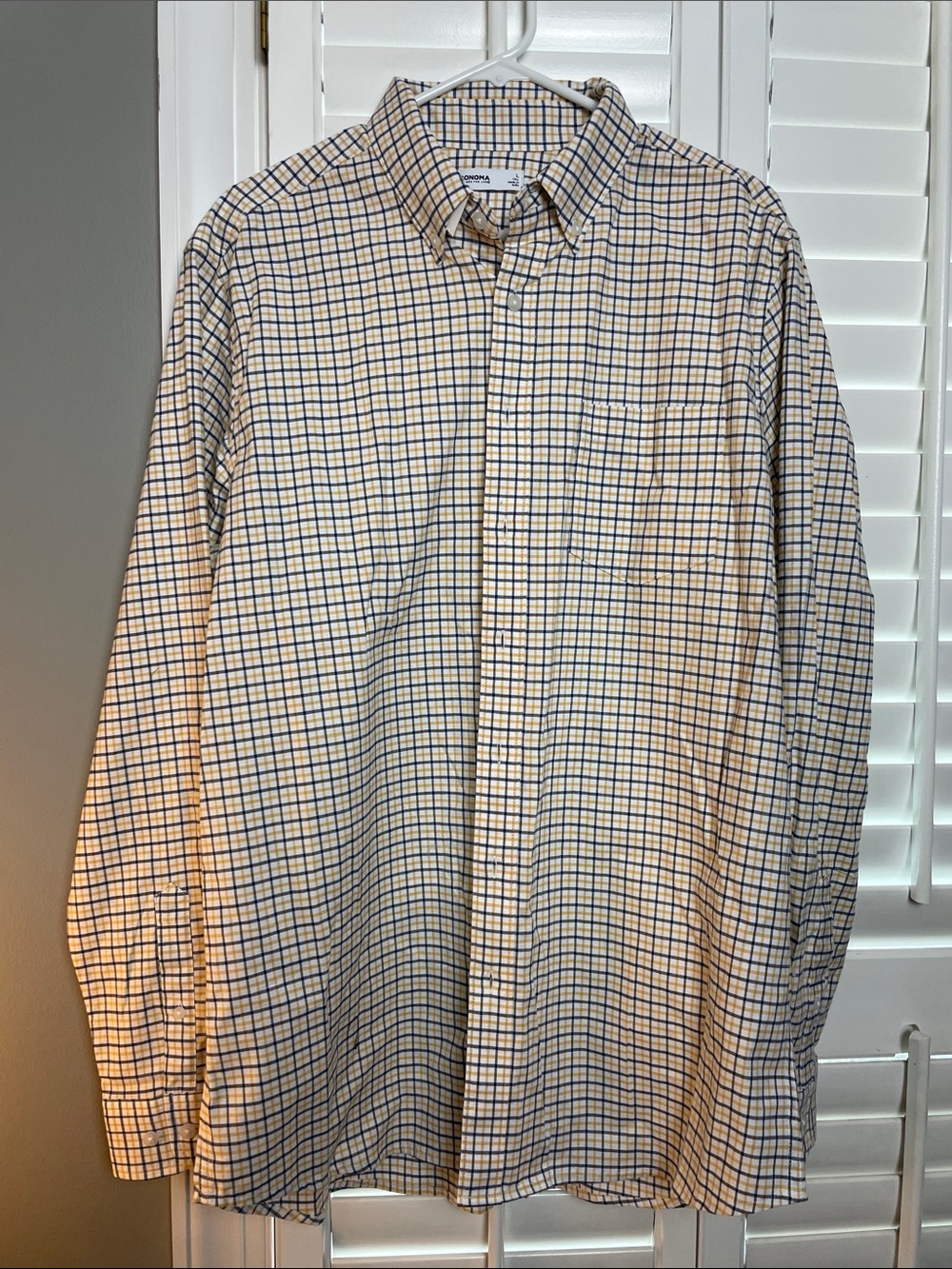 NWT Sonoma The Perfect-Length Long-Sleeve Button Down Shirt